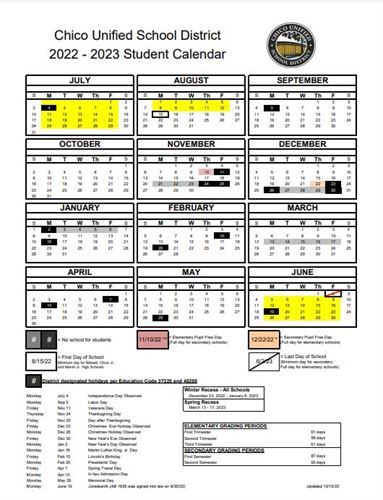 CUSD Calendar
