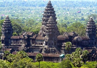 The old temples in Angkor Wat